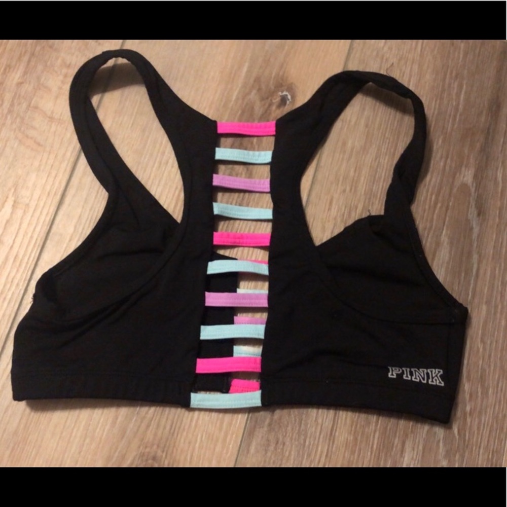 Pink sports bra!